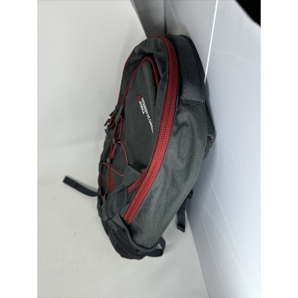 The North Face Backpack Gray Red BookBag Mitsubishi Capital - Picture 3 of 8